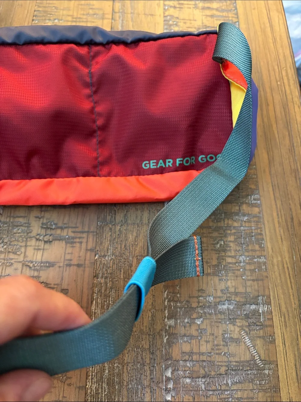 cotopaxi Waist Pack in Purple, Red & Yellow - Picture 5 of 5